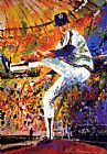 Leroy Neiman Canvas Paintings - Gaylord Perry